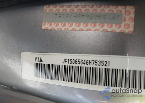 2006 Subaru Forester 2.5X z USA, uszkodzony, nr VIN JF1SG65646H753521